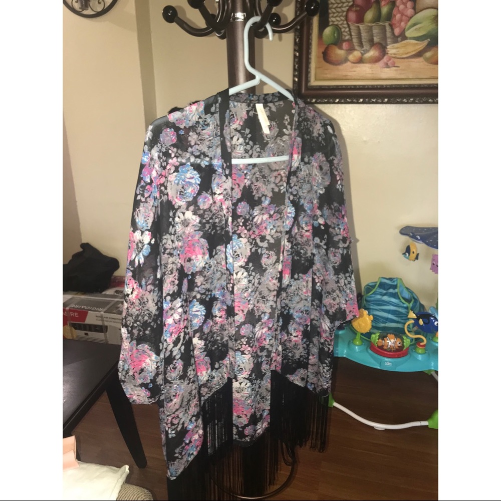 sheer cardigan
